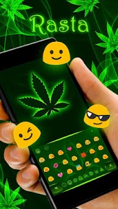 Weed Rasta Keyboard Theme For PC installation