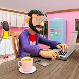 Family Work From Home Life Sim icon