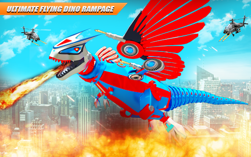 Flying Dino Transform Robot: Dinosaur Robot Games screenshots 6