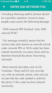 SIM Network Pin Blocked Guide