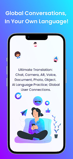 Android application ChatCulture: Chat & Translate screenshort
