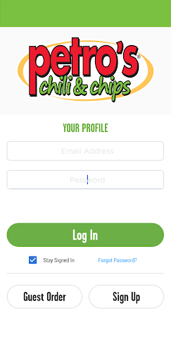 Android application Petro's Chili & Chips screenshort