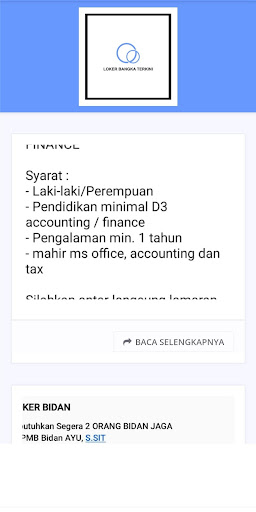 Loker Bangka Terkini