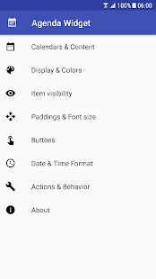Calendar Agenda Widget (Material Design) Screenshot