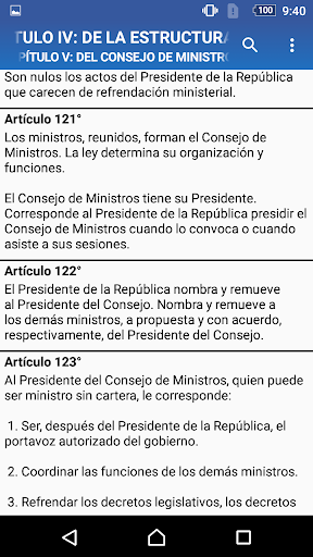 Compendio Perú Constitución, C Screen 3