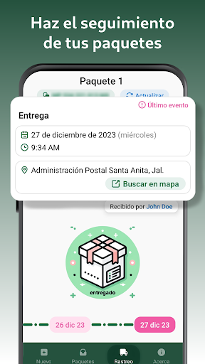 Correos México - Seguimiento Screen 3