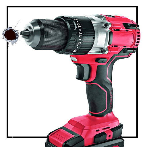 funny drill logo