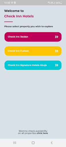 Android application CheckInn Hotels screenshort