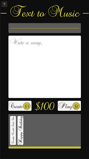 Android application Text to Music screenshort
