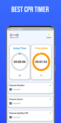 TACT CPR Timer Screen 2