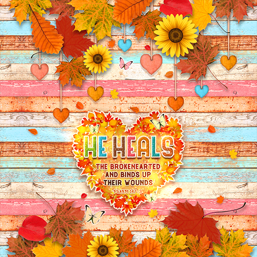 Autumn Leaves Heart- Wallpaper logo