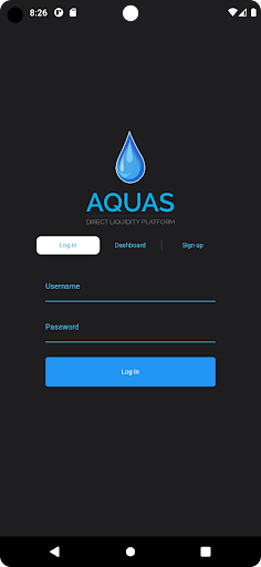Android application AQUAS Mobile Dev screenshort