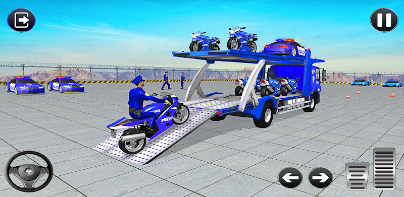 Police Cargo Car Transport Sim