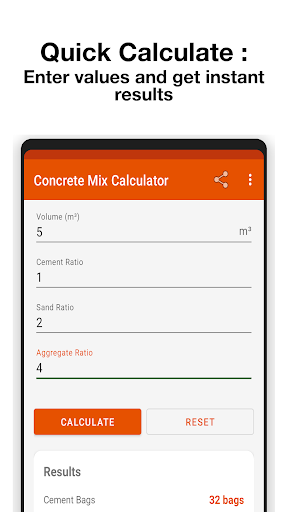 Concrete Mix Calc screenshot 2