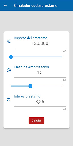 Calculadora cuota de préstamo Screen 2