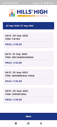 Hills Canteen Screen 3