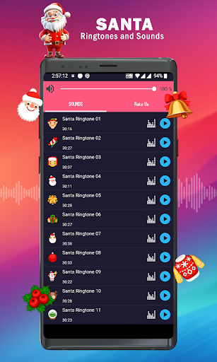 Android application Santa claus Ringtones songs screenshort