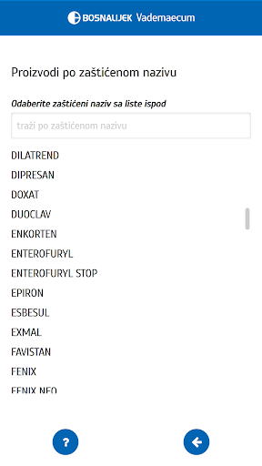 Bosnalijek Vademaecum Screen 3