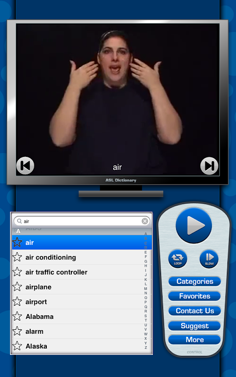 ASL Dictionary for Tablets - 1.6 - (Android)