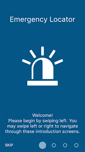 Android application Emergency Locator screenshort