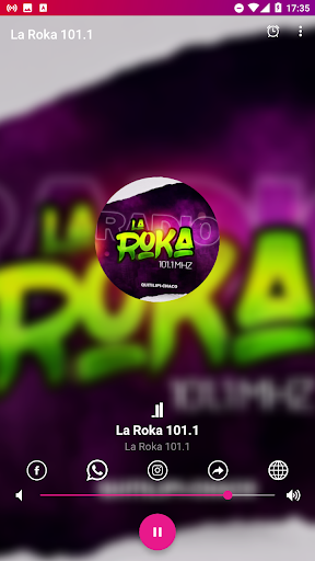 Android application La Roka 101.1 screenshort