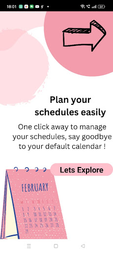 Android application Scheduler screenshort