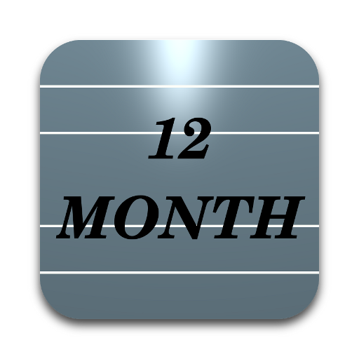 Twelve Month Calendar  Icon
