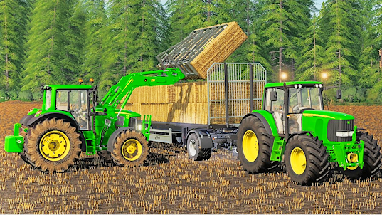 Real Tractor Trolly Farming 3D