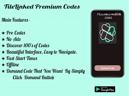 FileLinked Codes Premium 2020 Screenshot