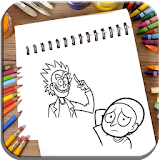 How To Draw Rick and Morty icon