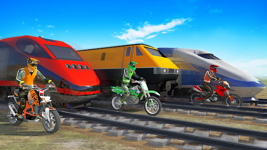 Bike vs. Train u2013 Top Speed Train Race Challenge screenshots 9