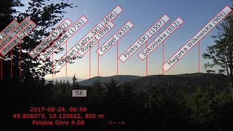 Polskie Góry - opisy panoram