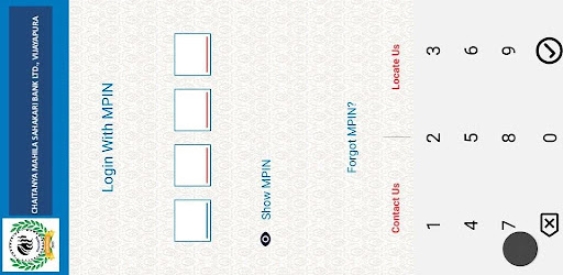 Android application Chaitanya Mahila Bank screenshort