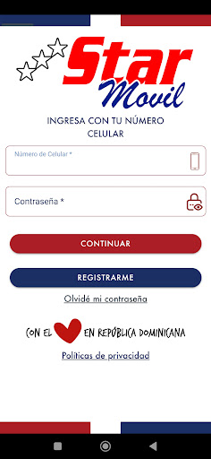 Android application Starmovil screenshort