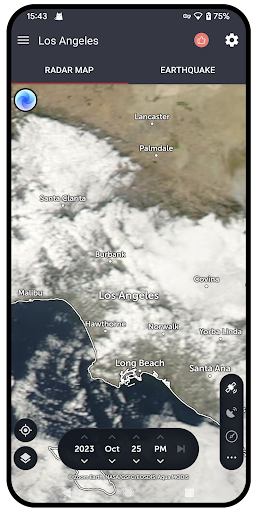 Zoom Radar & Earthquakes Map Screen 3