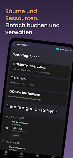 Android application Congether screenshort