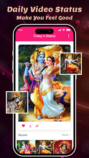 Krishna Video Status and Quote Screen 2