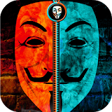 Anonymous Hacker Mask zip icon