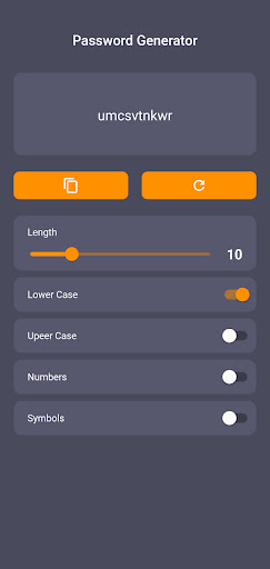 Strong Password Generator Screen 2