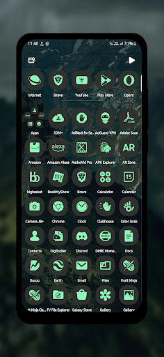 Screenshot of Mountain Meadow Icon Pack
