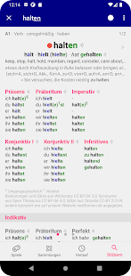 Verben Deutsche Wörterbuch Pro Captura de pantalla