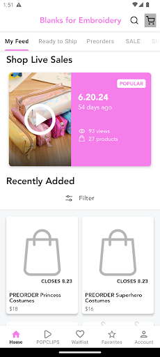 Android application Blanks for Embroidery screenshort