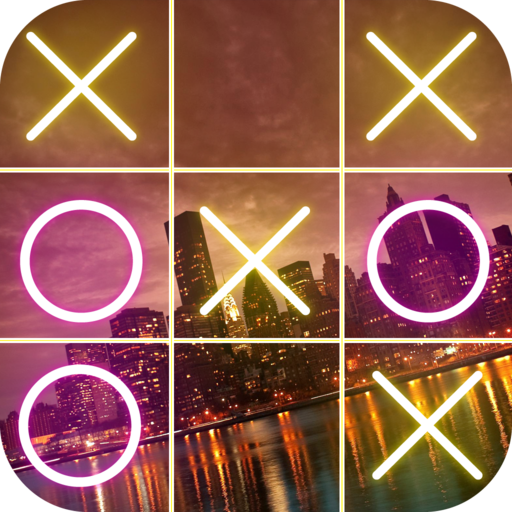 Tic Tac Toe Neon logo