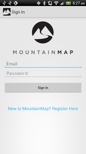 Android application MountainMap screenshort