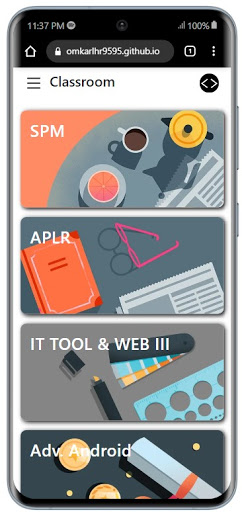 Android application BSc IT Classroom Notes screenshort