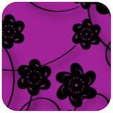Floral Print Purple Theme icon