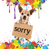 Sorry! Funny apology ecard icon