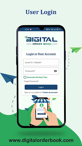 Android application Digital Order Book screenshort