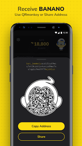 Kalium - BANANO Wallet Screen 3
