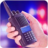 Police walkie-talkie radio icon